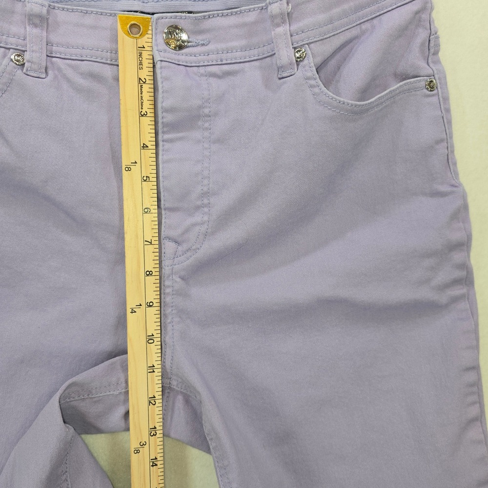 DG2 Diane Gilman The Shaper Lavender Purple High Rise Straight Leg Jeans 18W - Picture 6 of 11